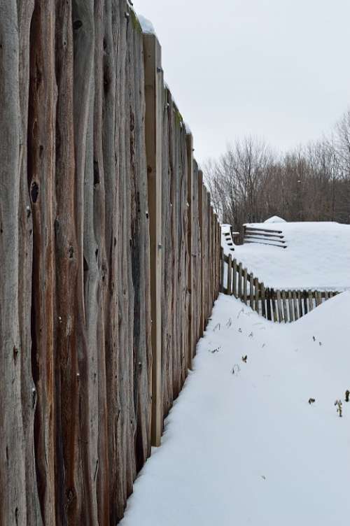 Wooden Wall Fort George Niagara Military Historic