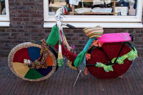 Wool Bike Wheel