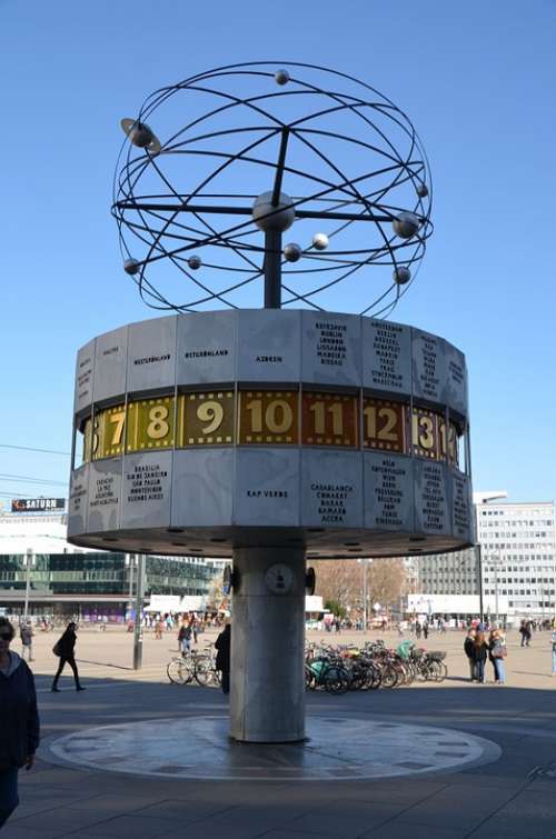 World Clock Berlin Artwork Architecture