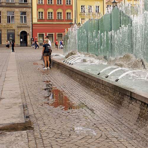 Wroclaw Fountain Fountain Wrocław Water The Market