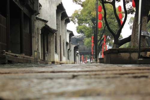 Wuxi Rain Huishan Ancient Town The Ancient Town