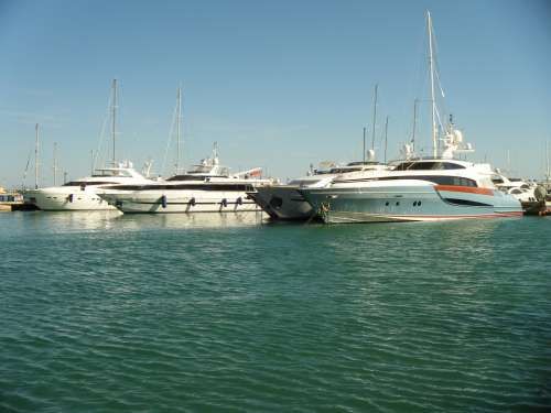Yachts Sea Majorca Spain Marina Haven