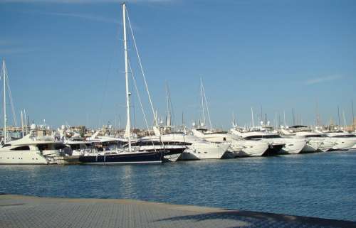 Yachts Sea Majorca Spain Marina Haven