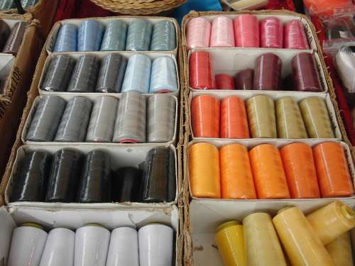Yarn Spools Of Thread Market Color Stand