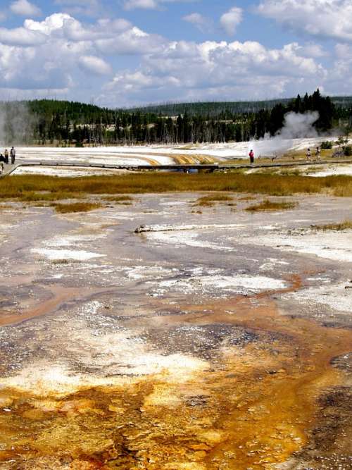 Yellowstone National Park Wyoming Usa Landscape