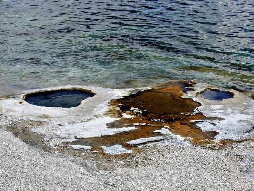 Yellowstone National Park Wyoming Usa Erosion Water