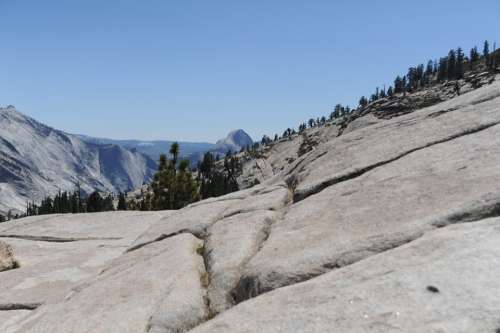Yosemite National Park California Usa Halfdome Rock