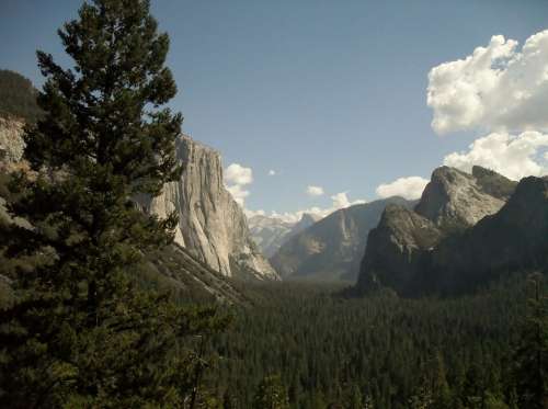 Yosemite National Park Nature Mountains Landscape