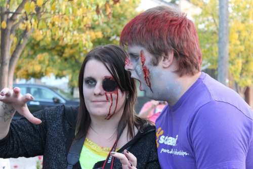 Zombie Makeup Halloween Couple