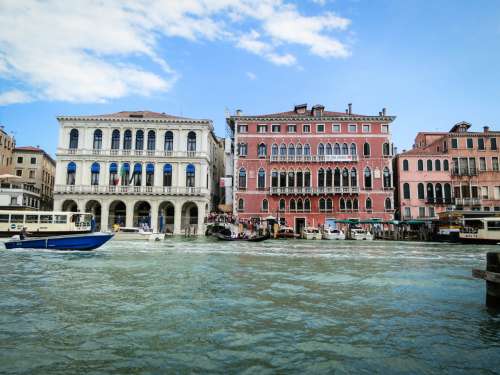 Venetian houses, Venice, Italy.