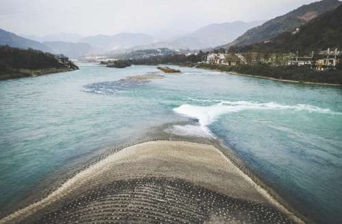 The Fish Mouth, Dujiangyan, Sichuan, China.