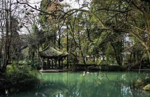 Jade Pavilion, Dujiangyan, Sichuan, China.