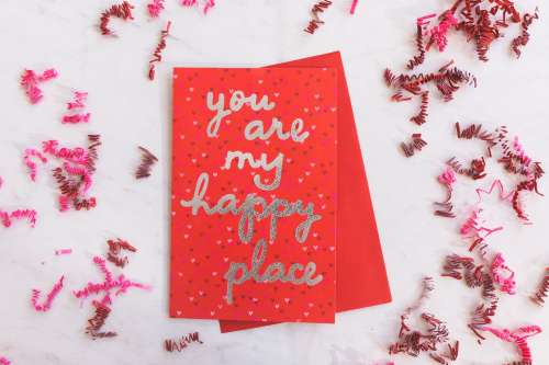 A Valentine's Day Card With A Cheerful Message Photo