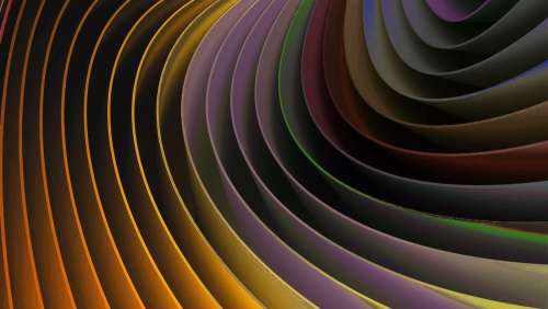 Abstract Wave Of Colors Photo