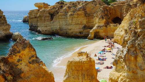 Beautiful Beach In Portugal Photo