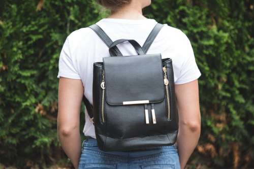 Black Gold Fashion Backpack Photo