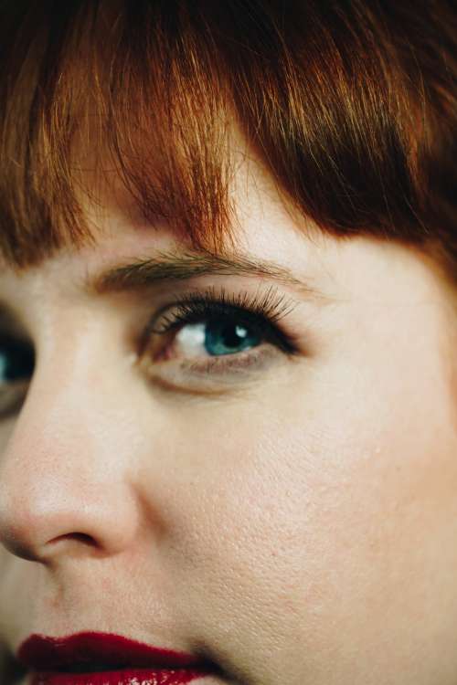 Blue Eyed Woman Photo