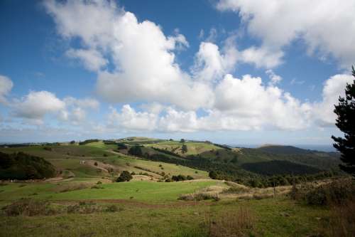 Blue Skies And Rolling Hills Photo