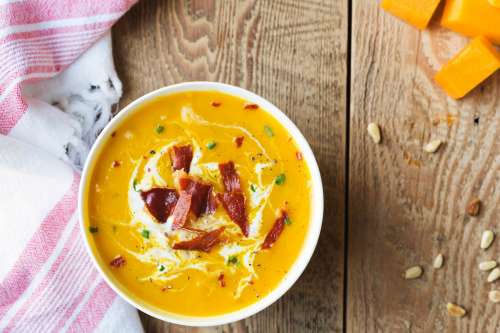 Butternut And Bacon Soup Photo