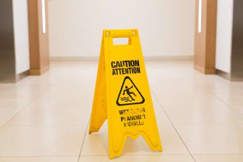 Caution Wet Floor Sign Photo