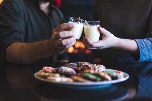 Cheers To Holiday eggnog Photo