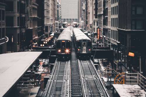 Chicago Subway Station Photo