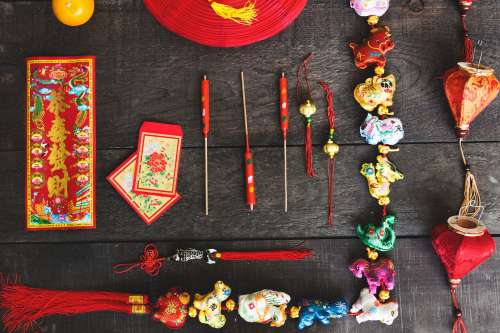 Chinese New Year Flatlay Photo