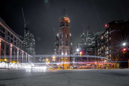 City Night And Flatiron Building Photo