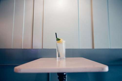 Classic Cool Lemonade On Table Photo
