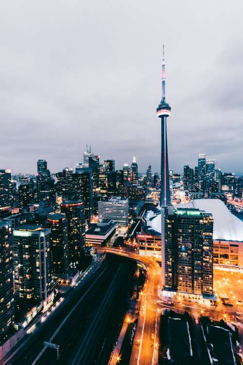 CN Tower Sunset Photo