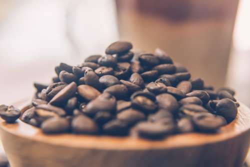 Bowl of Coffee Beans Photo