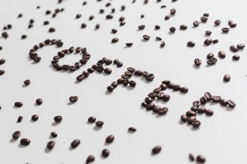 Coffee Written With Beans Photo
