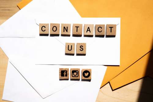 Contact Us Lettering Photo