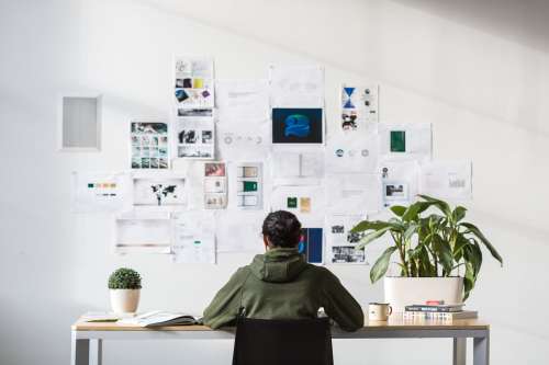 Designer At Desk Photo