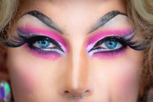 Drag Queen Eyes Closeup Photo