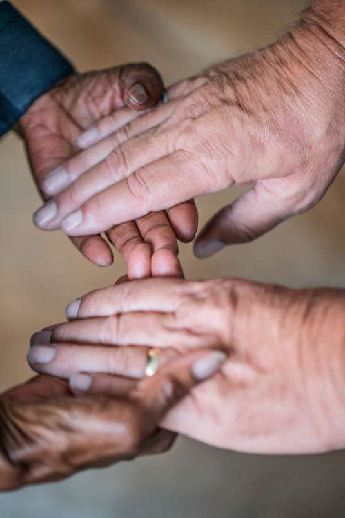 Elderly Couple Hands Photo