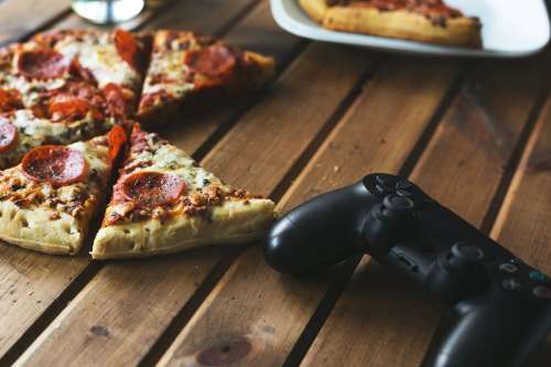 Games And Pizza Photo