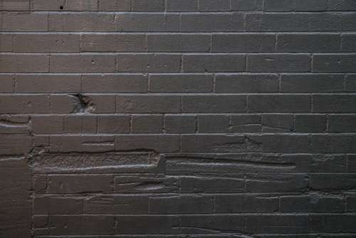 Grey Painted Brick Wall Photo