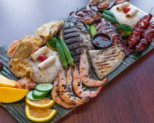 Grilled Seafood Platter Photo