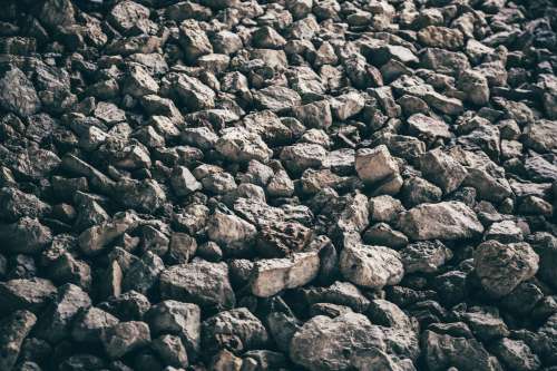 Ground Covered By Jagged Rocks and Boulders Photo