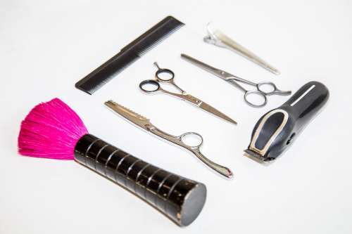 Hair Tools With Pink Photo
