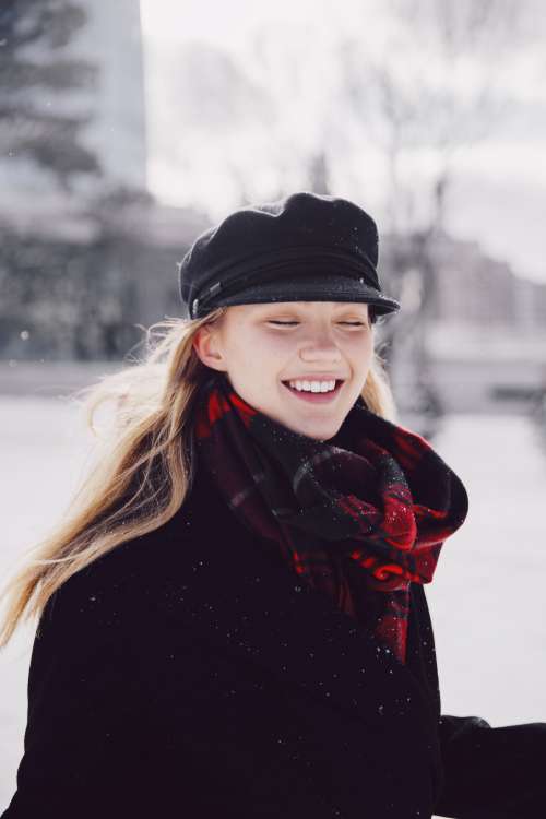 Happiness In The Snow And Sunshine Photo