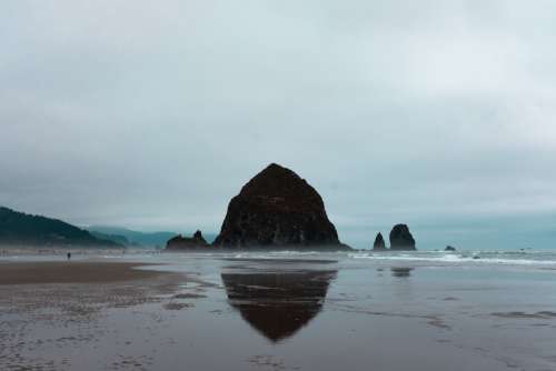 Haystack Rock Oregon Coast Photo