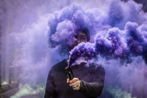 Holding Smoke Photo