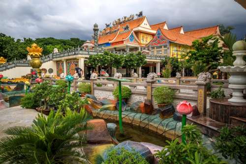 Kanchanaburi Temple Thailand Photo