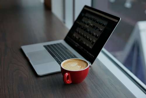 Laptop Coffee Photo