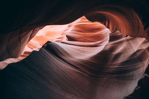 Light And Curves Inside Canyon Photo