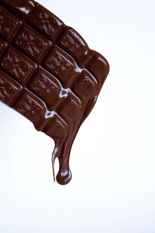 Melting Chocolate Bar Photo