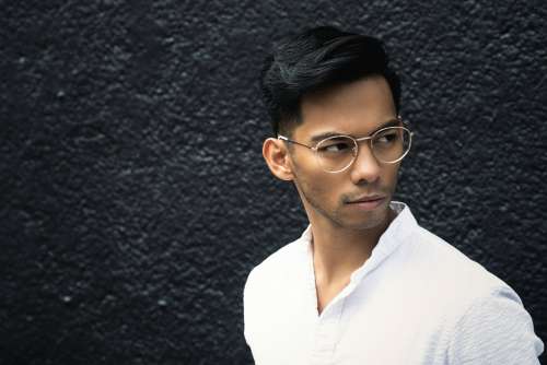 Modern Male Fashion With Glasses Photo