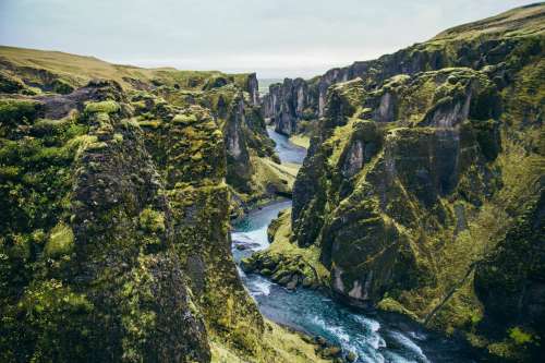 Mossy Cliffs By Glacier Springs Photo